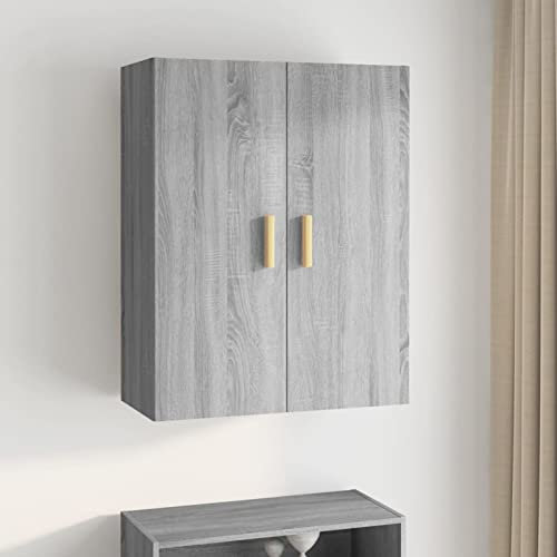ZEYUAN Hängeschrank Grau Sonoma 69,5x34x90 cm, Kitchen Wall Cabinet, Küchenschrank, Küchenhängeschränke, Wandschrank Küche