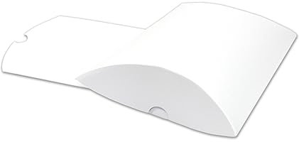 Frau WUNDERVoll® 48 Kissenschachteln matt weiß 24x14cm (flach), 300g/ Kissenverpackungen, Pillow box, Faltverpackung, Geschenkverpackung, Gastgeschenk, Adventskalender