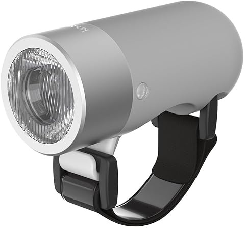 Knog Plug Fahrradlampe, LED-Frontlicht, StVZO, grau (140 Lumen)