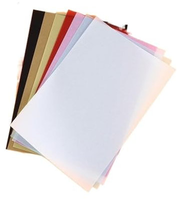 LHSJYG Pergamentpapier Papier, Pergament, Pauspapier, farbige Blätter, durchscheinend, Zeichnen, Übertragen, bedruckbar, klare Malerei, Kopieren von Mustern, Nähen, Kohledruck