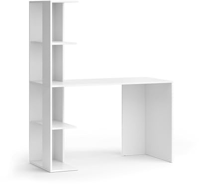 Vicco Schreibtisch Tower, Weiß, 122.2 x 55.2 cm