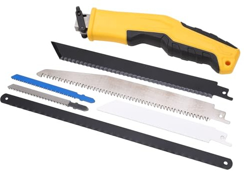 ANGGREK Dry Wood Pruning Saw, Reciprocating Saw Multifunctional Explosion Proof ABS Handle for Metal