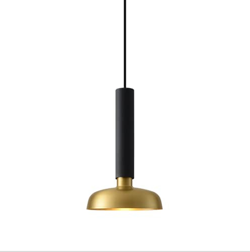 Modern Design Pendelleuchte LED 3000K Esszimmer Nachttisch Hängeleuchte 1-Flammig Schlafzimmer Deckenleuchte Kreative Hängelampe Pendellampe Wohnzimmer Loft Bar Café Küche Höhenverstellbar,Schwarz