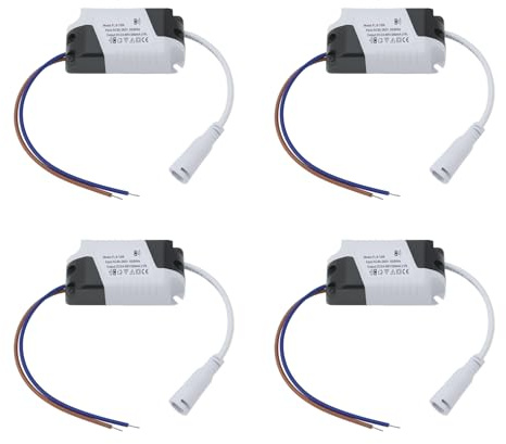 EMSea Fuente de alimentación de panel LED de 8 a 18 W, transformador de conductor, fuente de alimentación no aislada, 24-86 V, 280 mA para reflector, luz de techo, luz de calle, 75 x 34 x 20 mm