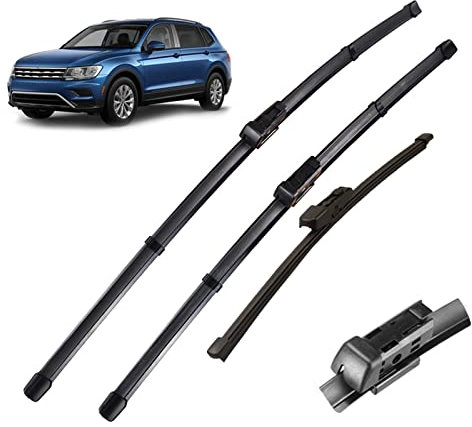 ZWXHN Scheibenwischer LHD Vorne Und Hinten Wischerblätter Set Für V&w Für Tiguan MK2 2017 2018 2019 2020 Windschutzscheibe Windschutzscheibe Fenster 26 + 21 + 14 