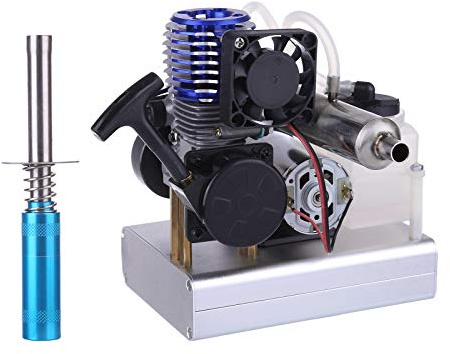 GLETSF Generador De Motor Nitro De 12 V, Nivel 15, con Ventilador Y Carga USB De 5 V Y 1,5 Educativo para Experimentos Científicos De Física.