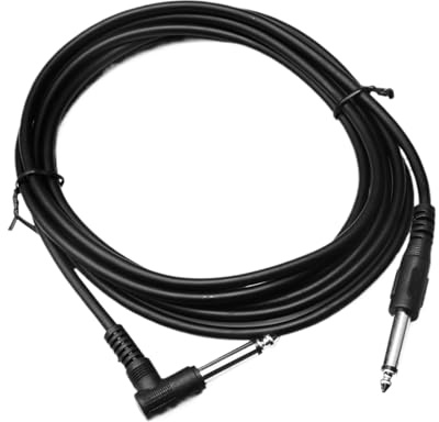 Générique Cavi per chitarra elettrica - Cavo jack anti-rumore 3 metri - Cavo jack 6,35 mm per chitarra e amplificatore | Per palcoscenico studio acustico altoparlante amplificatore