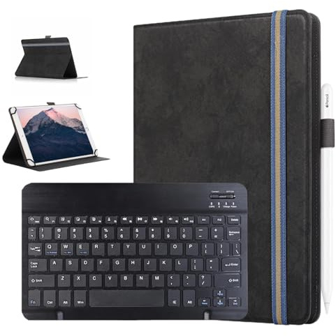 Funda para tablet TCL NXTPAPER 11 Gen 2 de 11 pulgadas con teclado Bluetooth desmontable, teclas de tijera silenciosas, soporte ajustable en ángulo PRSPR para bolígrafo, uso horizontal, 2 en 1 con