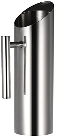 ZJchao Jarra de Agua de Acero Inoxidable de 1,5 L, Dispensador de Bebidas, Contenedor de Bebidas con Protector de Hielo para Restaurante, Hotel, Cafetería, Uso Doméstico