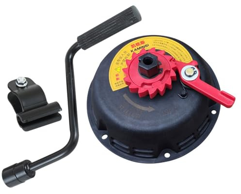 Arrancador de manivela para motores 168/170F, sin necesidad de tirar, carcasa para pequeña fresadora de suelo y pulverizador, cable manual de la fresadora de jardín