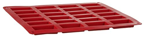 5five - moule 20 financiers silicone silicone pro rouge