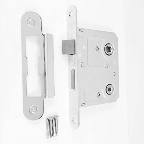 Radius Bathroom Mortice Lock Eurospec in Polish Nickel