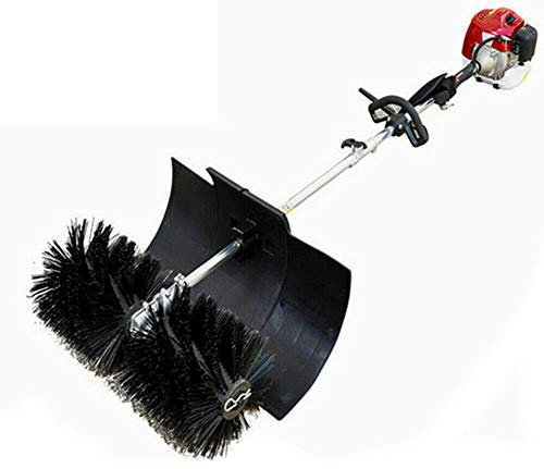 WUPYI2018 52CC 2-stroke 2.3hp gas powered scanner hand-held concrete clean driving road sweeper lawn artificial grass sweeper with air-cooled motor EPA engine snow sweep