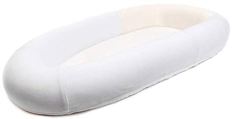 PurFlo Sleep Tight Baby Bed Replacement Cover, White | Cover Only, Easy Fit, Breathable 100% Cotton Fabric & 3D Mesh, Machine Washable, Designed for Everyday Comfort & Freshness