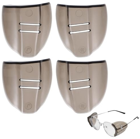 Milisten 2 Paar Seitenschutz Für Brillen Schutzbrillenflügel Aus Flexiblem Tpu Klare Seitenschutz Für Sonnenbrille Und Arbeitsschutz 1.77 Zoll