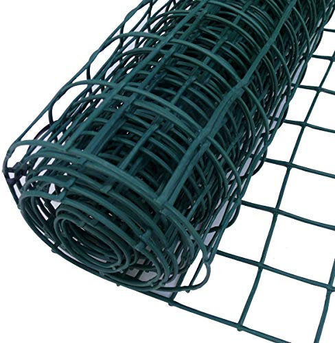 Foglish Green Plastic Garden Fencing Mesh Netting Climbing Plants Vegetables Pets 5m x 0.5m x 50mm