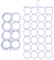 Pinsheng Porte-écharpes, Cintre de Rangement de Foulards avec 28 Trous, Porte-Cravates Pliable, Organiseur de Garde-Robe Cintre pour Foulards, châles, Cravates, Ceinture, Couleur aléatoire