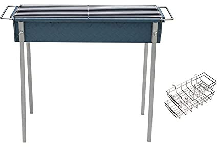 LCRACK Barbecue Grill, Ergonomie Portable Durable Barbecue Gril Pliable Extérieur Intérieur Feu de Barbecue au Charbon (Couleur : B, Taille : Grand)