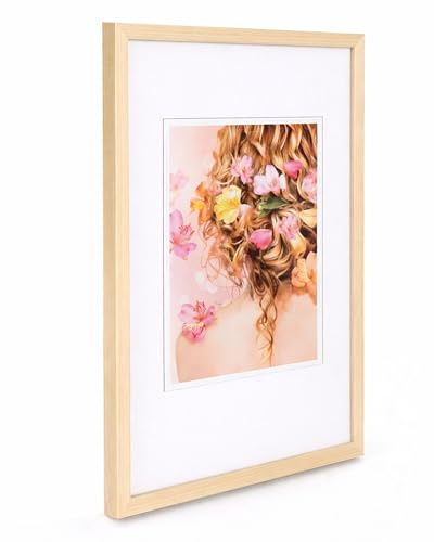 Holz Bilderrahmen Plexi Foto Rahmen Collage Wanddeko Poster S111: Farbe: Eiche | Format: 40x50