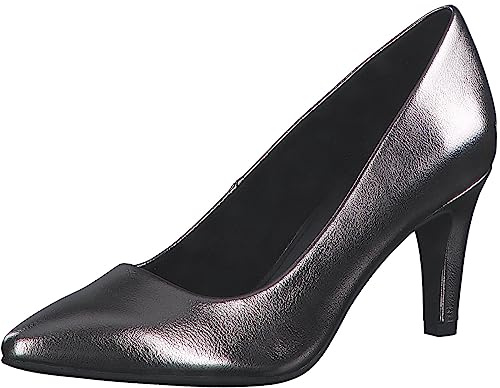 s.Oliver Damen Pumps Spitz Elegant, Silber (Pewter), 38 EU