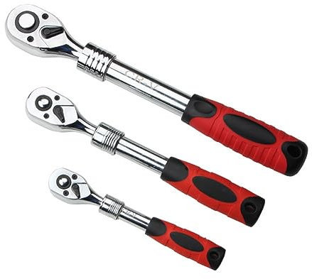 BESTonZON Chiave Telescopica Girevole e Utensile Estensibile Per Spazi Ristretti Cricchetto e Reversibile Facile Usare e