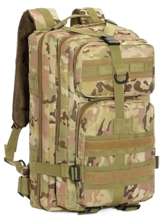 Fecialy 35L Hiking Backpack Molle Outdoor Shoulder Daypack Climbing Trekking Rucksacks Sport Traveling Bag