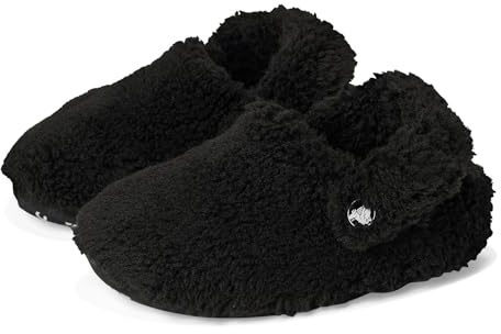 Crocs Classic Cozzzy Slipper K, Pantuflas Unisex niños, Negro, 36/37 EU
