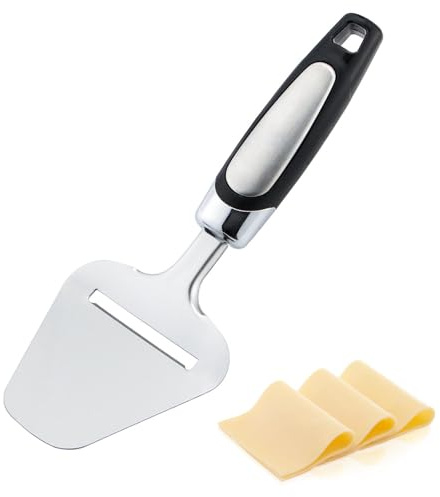 fanelod Trancheuse à fromage – Trancheuse à fromage en acier inoxydable pour la cuisine | Serveur de grattoir trancheuse à beurre de fromage | Pelle à fromage robuste | Rasoir à fromage antiadhésif