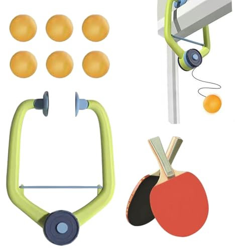 Tischtennis Trainer Set zum Aufhängen für Den Innenbereich, Kreatives Hängende Tischtennisset Spiele, Tischtennis Trainingsgerät, Hänge PingPong Ball Set, Indoor Tischtennistrainer Selbsttrainings