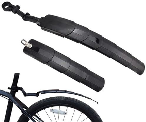 Fahrradkotflügel - Vollbeschwerde Kit | Faltbare Fahrrad -Kotflügelkotflügel für Berg, Straße, Schmutz, Regen, Stadtpendel | Leichter Schildschutzschild | Einfache Installation von Fahrradzubehör