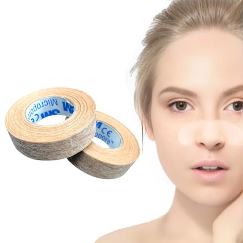 OHREN Tapes - Micropore 1533, Nastro Adesivo Rinoplastica, Microporoso e Flessibile, Cerotto Naso, Rinoplastica - Nastro per la riparazione e la manutenzione della rinoplastica (1.25 cm x 9 m)
