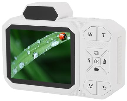 4K 48MP, Doppie Fotocamere, Fotocamera Digitale in modalità Burst con Flash LED, Mirino Ottico, Luce di Riempimento Esterna, Scheda da 64 GB Supportata, Schermo da 2,88 Pollici,