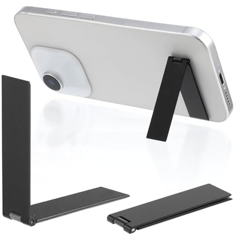 FdcLixuvol 2 Stück Ultradünner Handy-Halter, Faltbarer Mini-Telefon-Kickstand Einstellbare Vertikaler und Horizontaler Handyständer Telefonständer Metall Kick Stand für Telefon und Handytasche