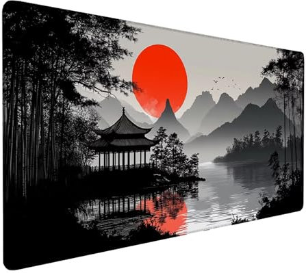 Tappetino Mouse 1000x500x3mm, Tappetino Mouse Gaming nero Mouse Pad padiglione Mouse Pad Mappa del mondo Mousepad, Antiscivolo Desk Mat Migliora Precisione e Velocità per Ufficio o Gaming Regalo XZ-99