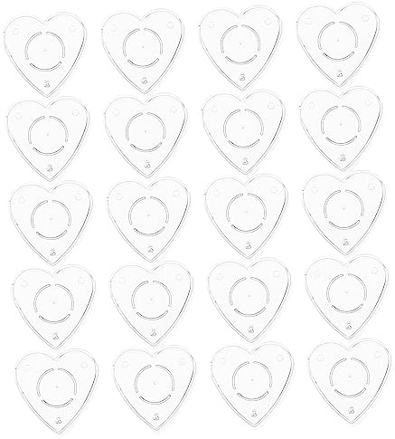 Uonlytech Molde para Velas DIY Recipiente de Plástico Ignífugo, Concha en Forma de Corazón, Adecuado y Aficionados, Resistente y Reutilizable, de Fiestas y Momentos de Tranquilidad