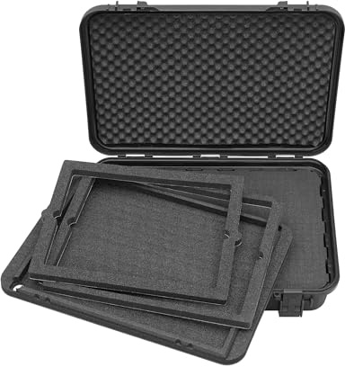 TOMcase Laptop Koffer 16-18 Zoll wasserdicht - ECO Schutzkoffer - Outdoor | Koffer für Notebook Tablet und Zubehör - Hardcase stoßfest mit Rasterschaumstoff - Outdoor Transportkoffer Hartschalenkoffer