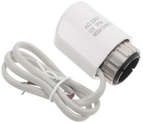 AUTSUPPL Actionneur Thermique de Vanne de Radiateur Électrique 230v, Accessoire de Chauffage Central, Contrôle Température Sol Chauffant, Compatible Chauffage Domestique, Pièce de Rechange