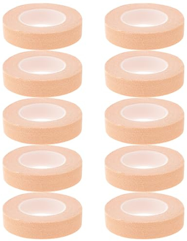 HOOTNEE Ruban Adhésif Respirant pour Doigts de Guzheng Couleur Chair, 10 Pièces en Coton Hypoallergénique, Protection Flexible pour Cithare Chinoise et Instruments à Cordes