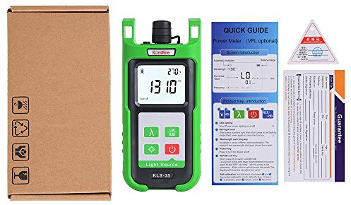 1310/1550m FTTH Tester KLS-35-SM Pocket Sized Optical Single Mode Light Source OLS Optical Universal Connector:FC+SC+ 2.5mm Output Stability:±0.05dB