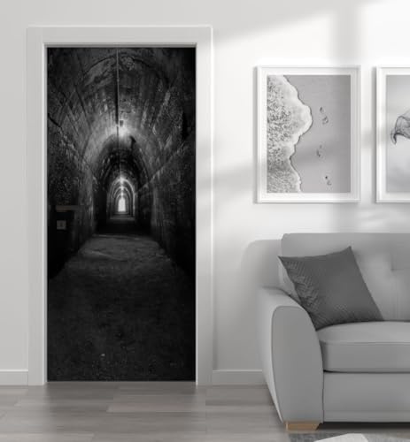 MyMaxxi Türtapete selbstklebend - Einteilige Türfolie 90x200 cm - Motiv: Bunker Türklebefolie zum verschönern & bekleben der Tür - Türaufkleber aus Klebefolie