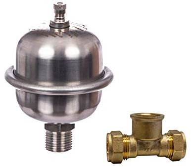 0.16 Litre Shock Arrestor Expansion Vessel Complete with 15mm Tee for Water Hammer