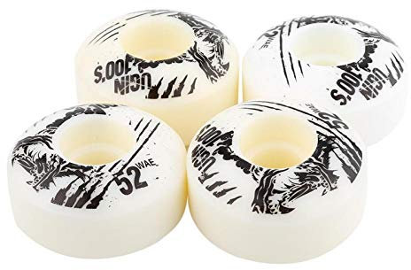 Alomejor 4PCS Skateboard 52mm X 30mm 4 Stück/Set Outdoor Classic Langlebige PU Cruiser Longboard Skateboard Räder(Weiß)