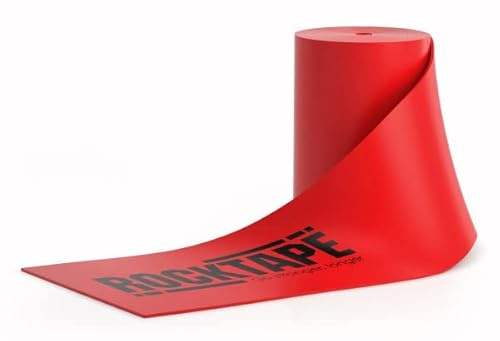 RockTape RockFloss Tack Mobility Band, Kompression Muskelregeneration, Zahnseide für Muskelkater, 10cmx 2.10m Breite, Rot