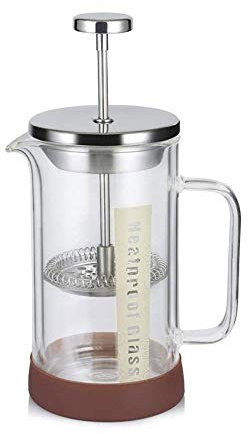 XIXIDIAN Cafetera: Acero Inoxidable y Vidrio, Prensa de café francés, Pared Doble aislada de borosilicato de borosilicato, Prensa de café. (Size : 500ML)