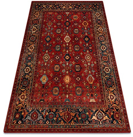 Wollteppich Omega für Wohnzimmer Schlafzimmer Rubin 200x300 cm