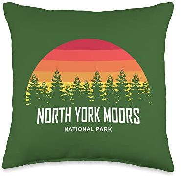 North York Moors National Park Throw Pillow