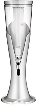 Dispensador de Torre de Cerveza Dispensador de Torre de Cerveza, cañón de Cerveza de Barril con carámbanos, dispensador de Vino de Barril de remojo de Vino de Hielo Luminoso Comercial con Grifo Torre