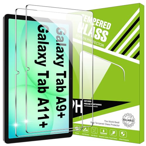 Lemxiee Tempered Glass for Samsung Galaxy Tab A11 Plus & A9 Plus 11 Screen Protector [2 Pack]