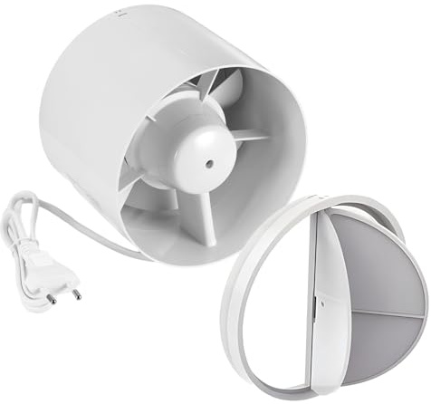 Hose Vary 150mm Ventilator Abluftventilator 320m³/h Kanalabluftventilator mit EU-Netzkabel für Lüftungskanäle, Küchenabluft, Growzelt