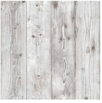 Muriva Wood Panel Wallpaper Timber Planks 3D Effect Grey Natural 198302